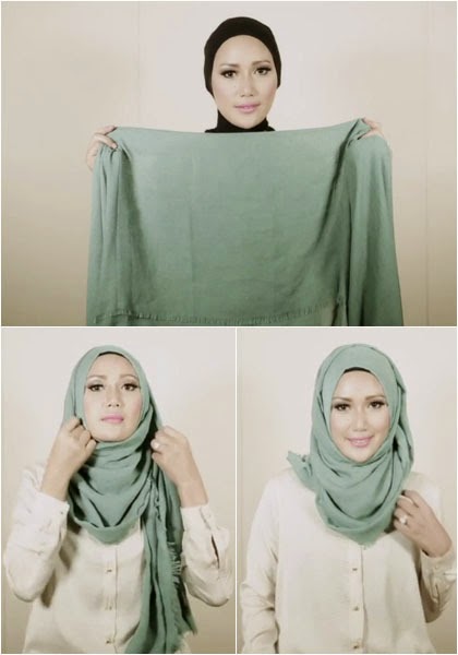 Video Tutorial Hijab Simple Tanpa Jarum Pentul