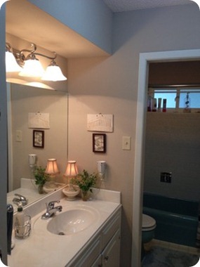 taking down wall in bathroom
