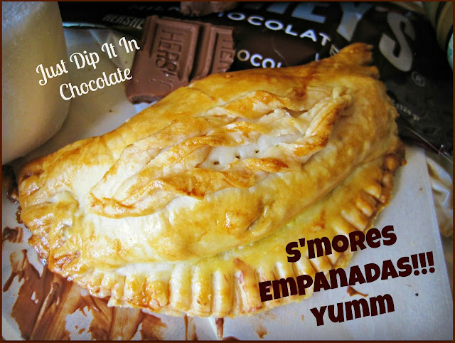 S'mores Empanadas Recipe, these delicious treat you can have year round. Buttery and flaky crust and ooey gooey center! No need of a campfire to enjoy them!