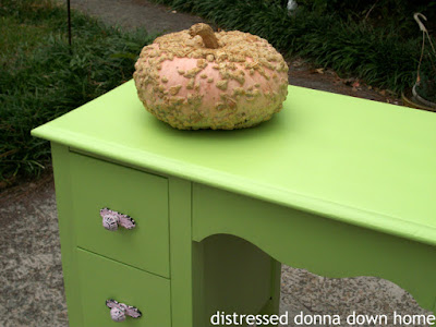 vanity makover, painted furniture, citron green