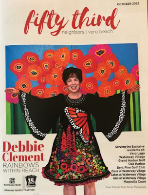 Debbie Clement on the cover of 53rd Neighbor Magazine, Vero Beach FL
