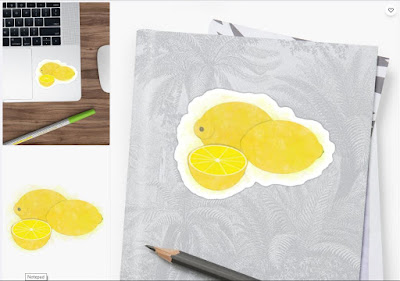 Lemons Watercolor Sticker