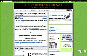 blogger template minma modification