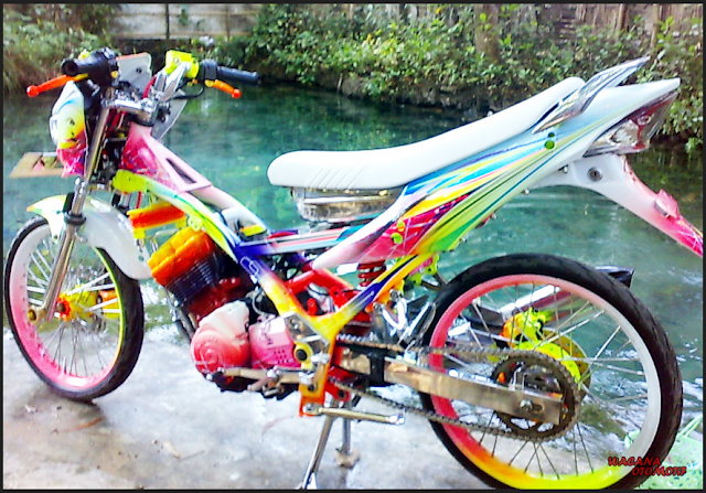 15 Modifikasi Motor Suzuki Satria Fu Airbrush Terbaru