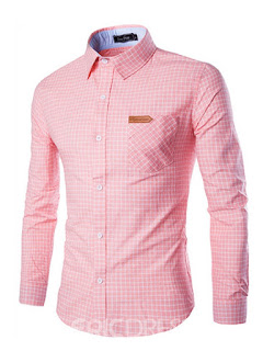  pink plain men's shirt