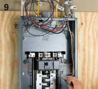 Instalaciones eléctricas residenciales - Conectando el cable neutro en el centro de carga