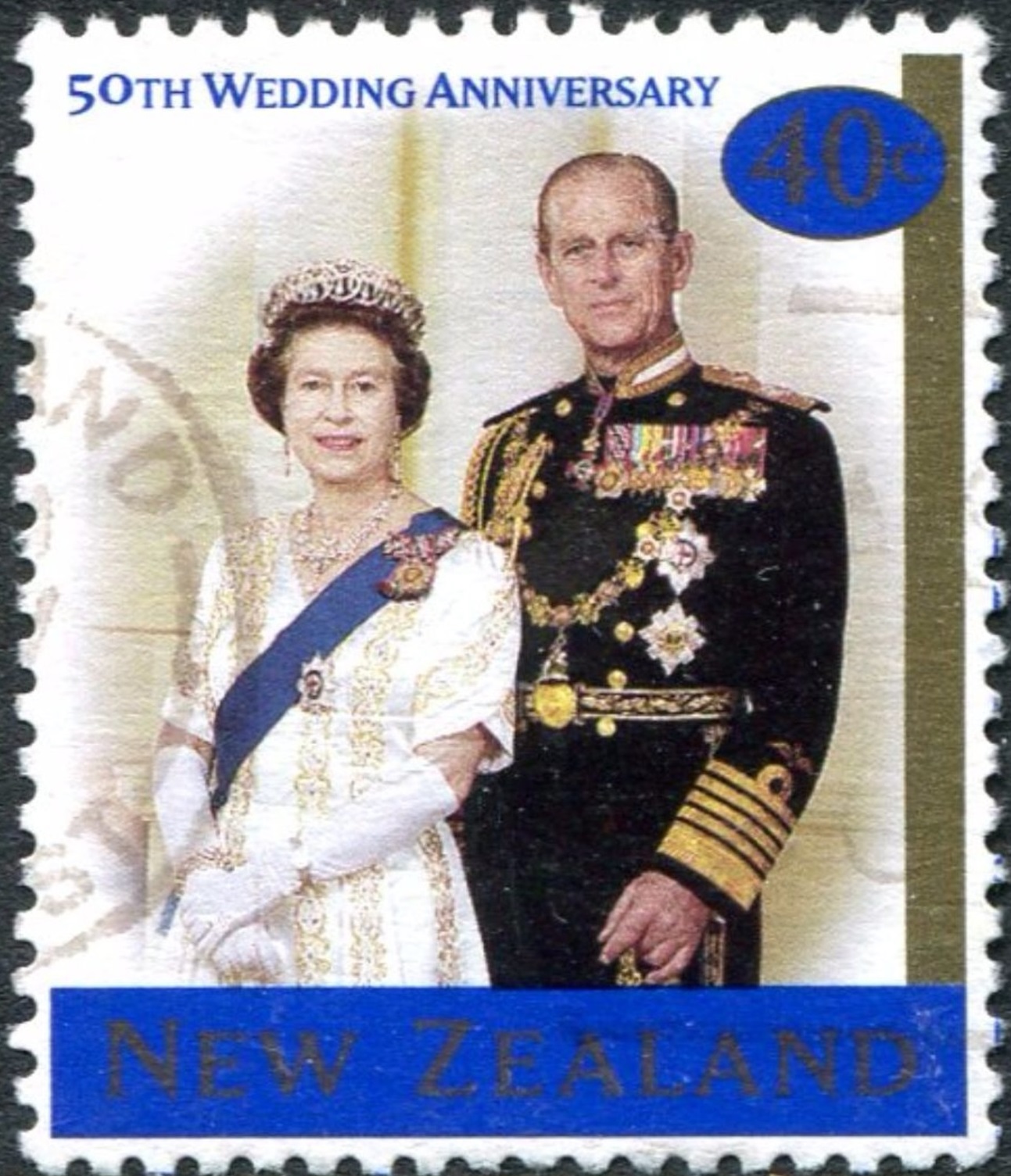 Virtual New  Zealand  Stamps 1997 Royal Golden Wedding  