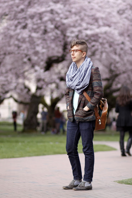 Will McKeithen cherry Blossoms university of washington seattle street style fashion it's my darlin'