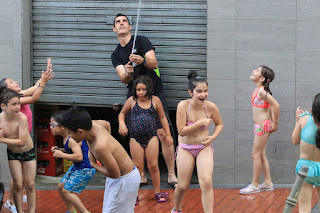 Fiesta de agua en Llano