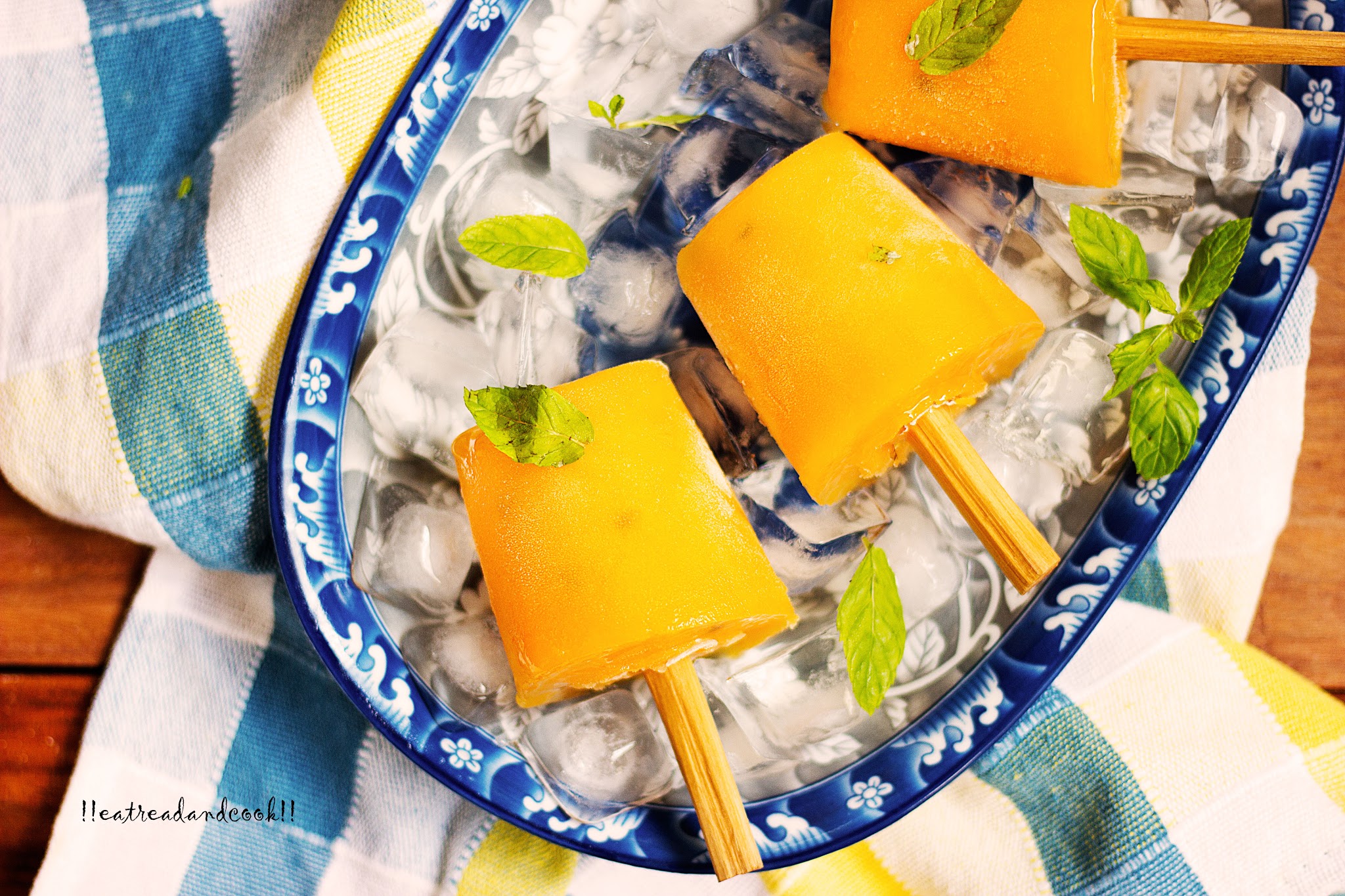 how to make Mango and Passion Fruit Popsicle