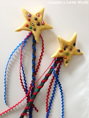 Sugru beaded fairy wands craft for children