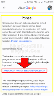 6. cara mengganti nomor hp gmail