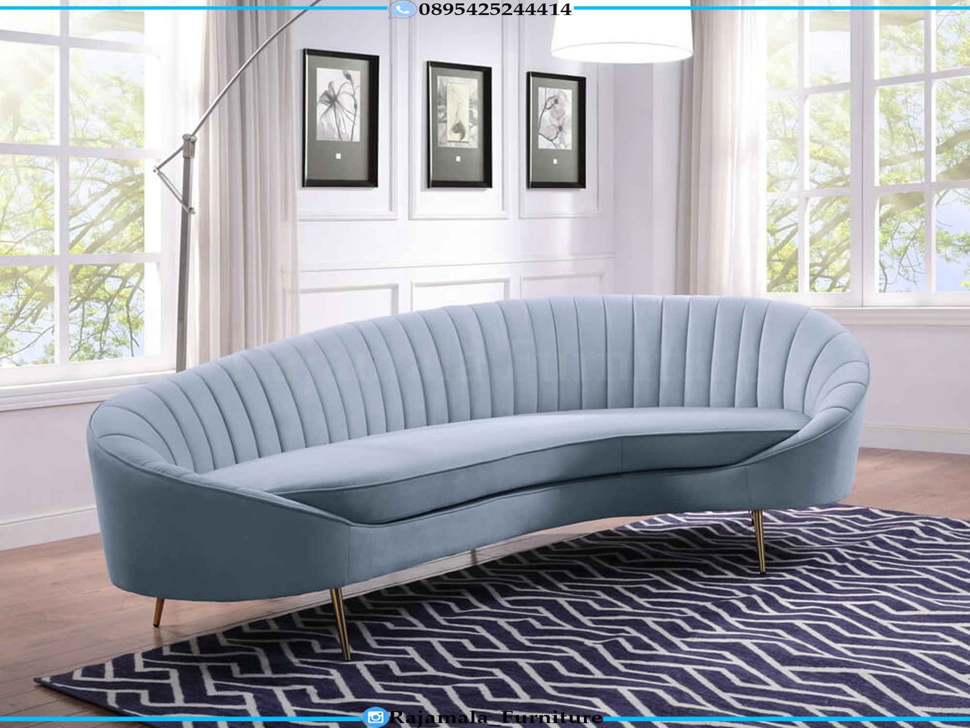 Sofa Tamu Minimalis 3 Seater Elegant Style Design RM-0794