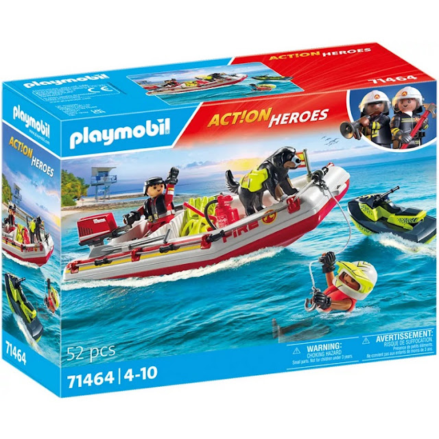 Canot de sauvetage et jet-ski Playmobil Action Heroes 71464.