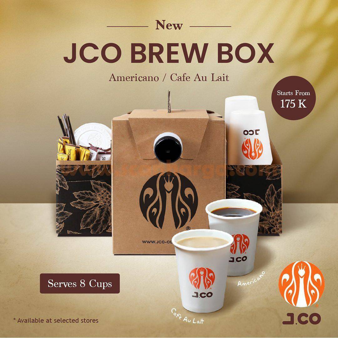 Promo JCO BREW BOX GRATIS 8 Cups Kopi