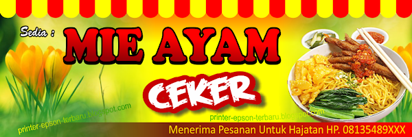 banner mie ayam ceker cdr