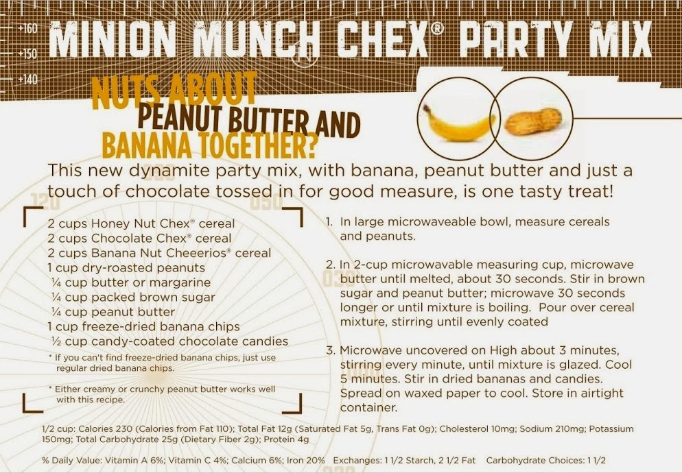 minion munch chex party mix