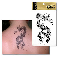 tatouage de dragon dans le dos