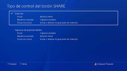 Como configurar boton SHARE en ps4