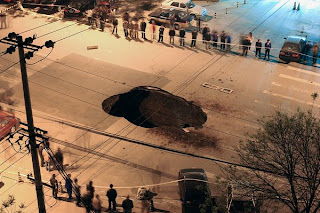 China Sinkholes on Geo  Words Of Our World  Sinkhole Opens In Beijing Road  Swallows