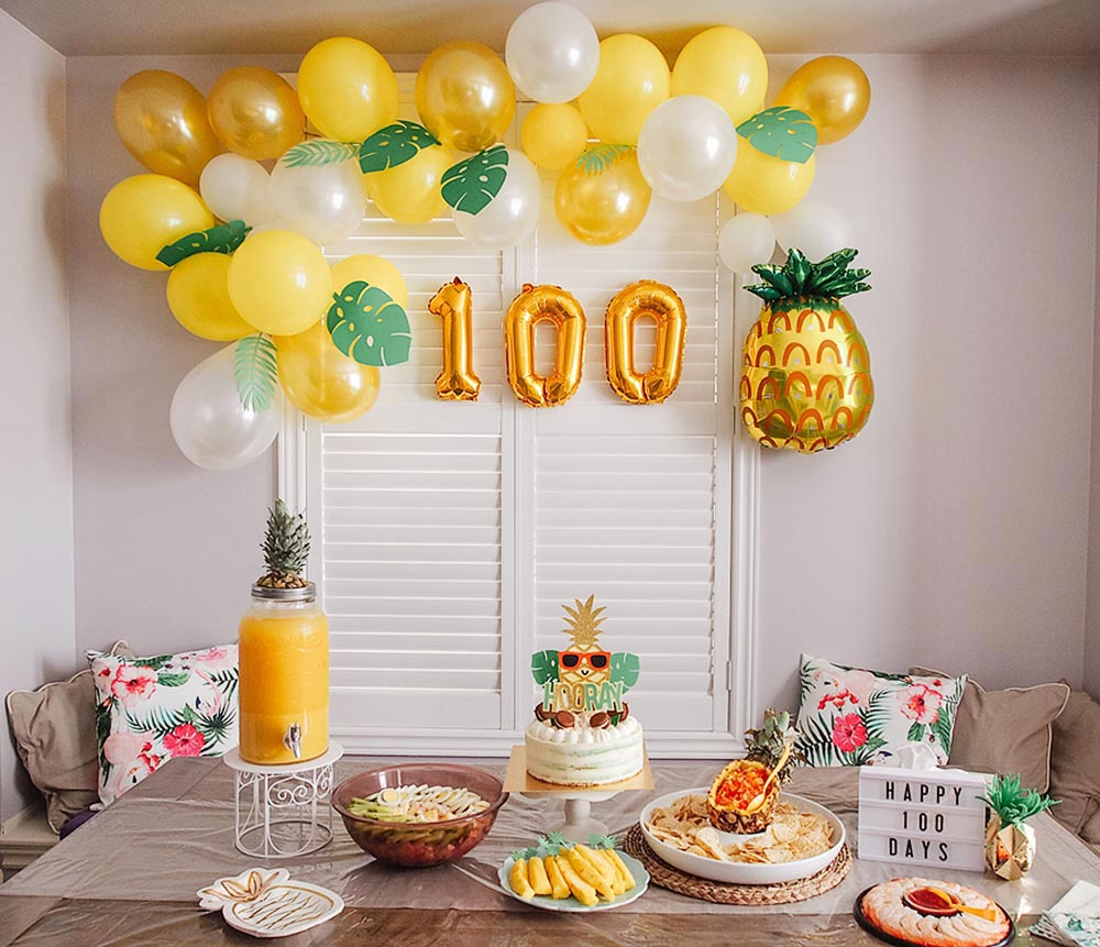 Party like a Golden Pineapple! (DIY party decor)