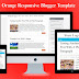 Orange Responsive Blogger Template Free Download