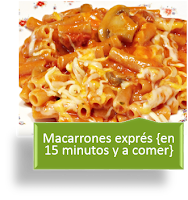 MACARRONES EXPRÉS EN 15 MINUTOS Y A COMER