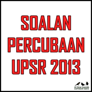 Soalan Percubaan UPSR Terengganu 2013