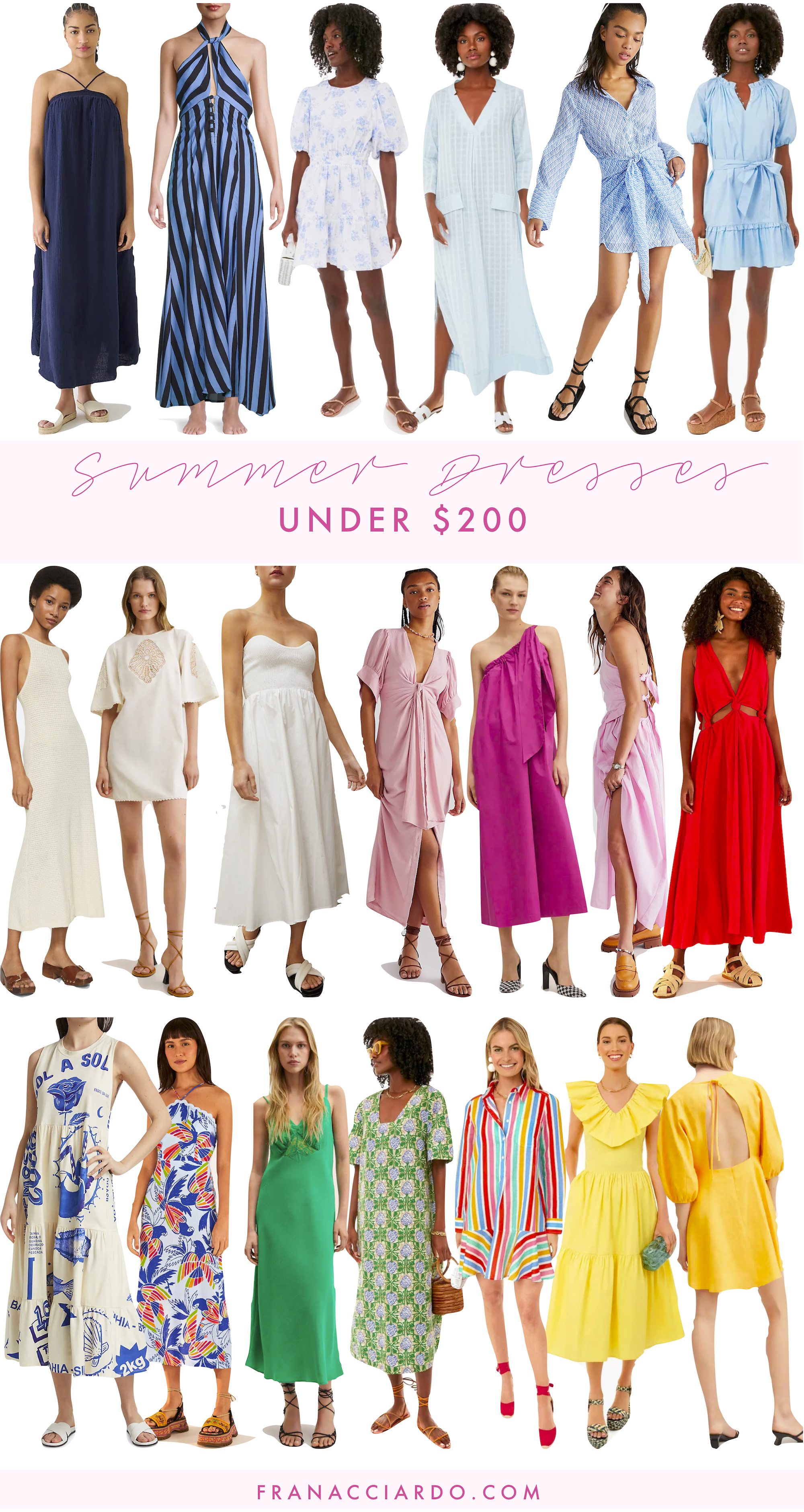 Summer Dresses Under $200 fran acciardo