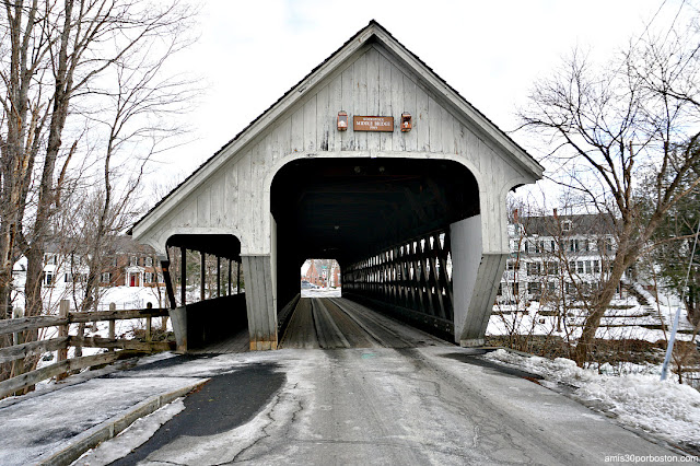 Puente Cubierto Middle Covered Bridge en Vermont