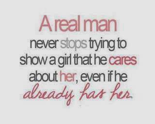 A real man never stops trying