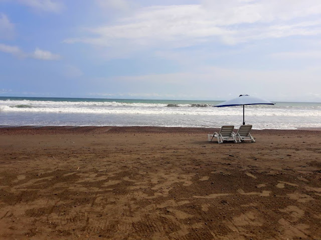Beach chairs at Jaco Beach, Costa Rica