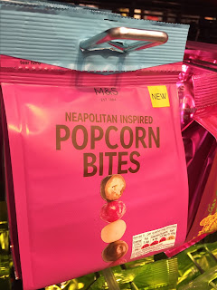 neapolitan inspired popcorn bites