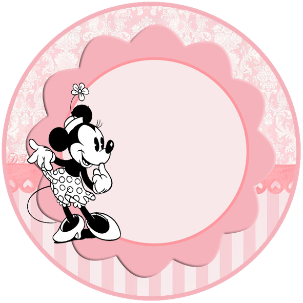 Minnie Vintage Toppers or Free Printable Candy Bar Labels.
