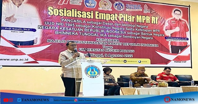 Arteria Dahlan Sosialisasikan Empat Pilar MPR RI di Kampus UNP Bukittinggi