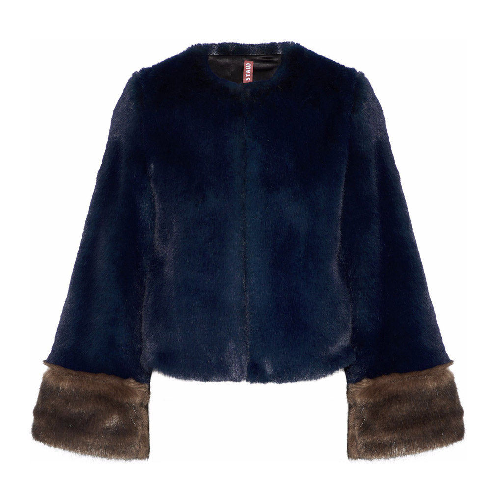 Staud faux fur jacket