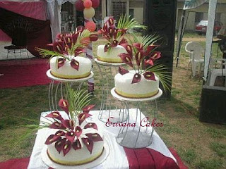 Wedding Cakes with calla lilies