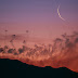 Lua e anéis de fumaça do Monte Etna