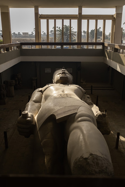 Ramses II Statue inside the Memphis Museum