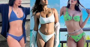 indian actress bikini waist chain sexy body