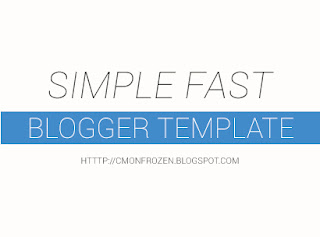 Simple Fast Blogger Template v.1.2