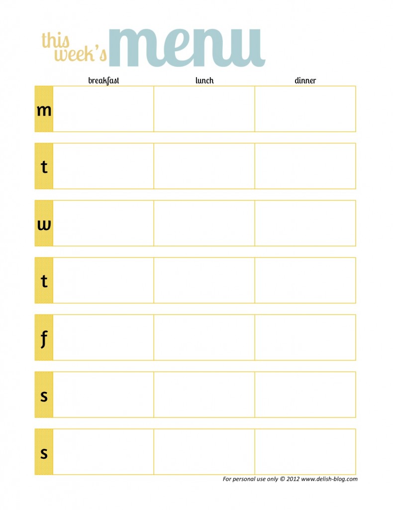 Little Housewife: Meal Planning