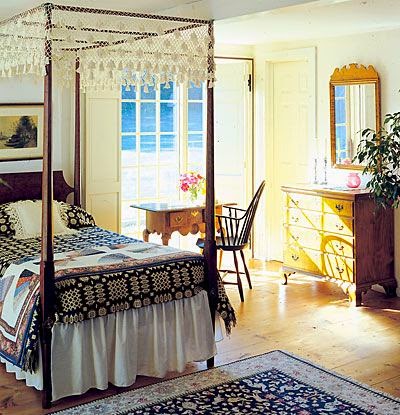 Eye For Design  Decorating  Colonial Primitive Bedrooms 