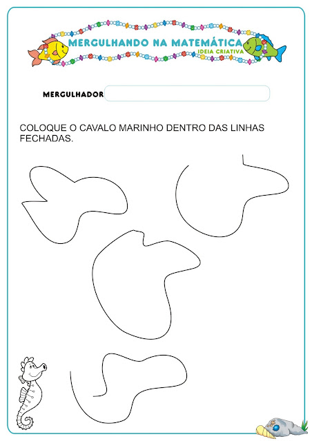 Caderno de Atividades Matemática Projeto no Fundo do Mar grátis para imprimir