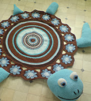 PATRON GRATIS ALFOMBRA TORTUGA DE CROCHET 2355