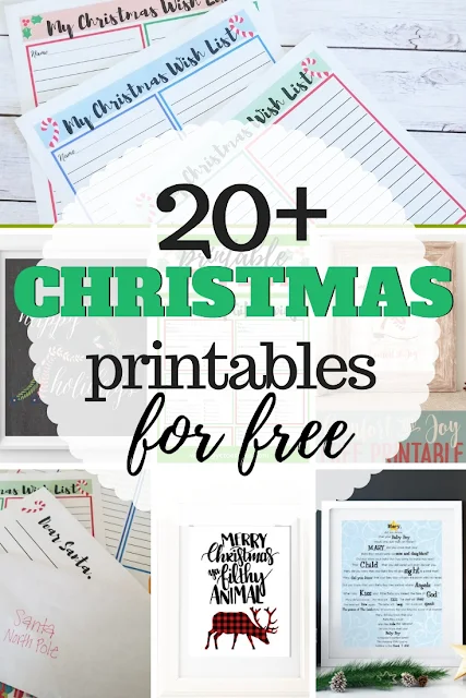 Whether you are looking to get organized this holiday season or need a simple decor idea.  You'll love these free Christmas printables.