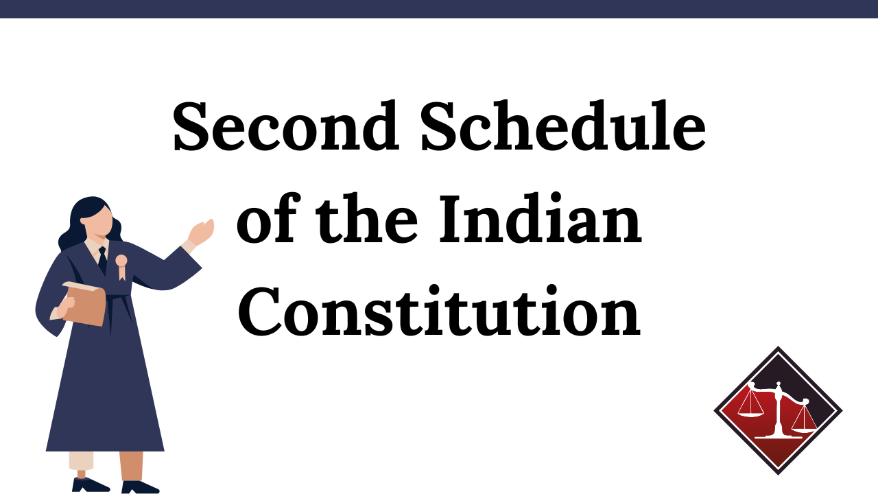 Second Schedule of the Indian Constitution