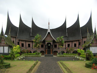 The traditional house of West Sumatra
