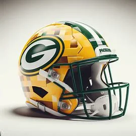 Green Bay Packers Minecraft Concept Helmet