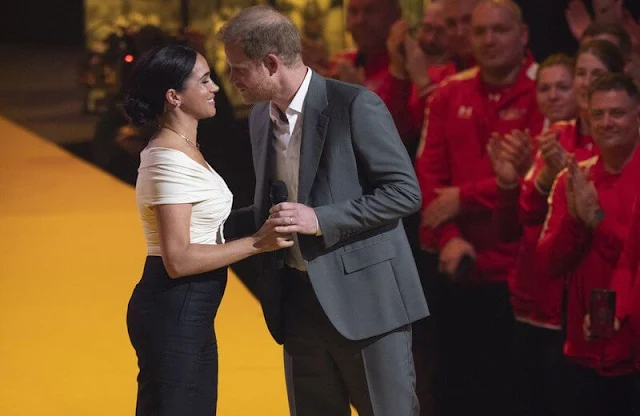 The Duke and Duchess of Sussex and Dutch Princess Margriet attended the opening ceremony of Invictus Games 2022